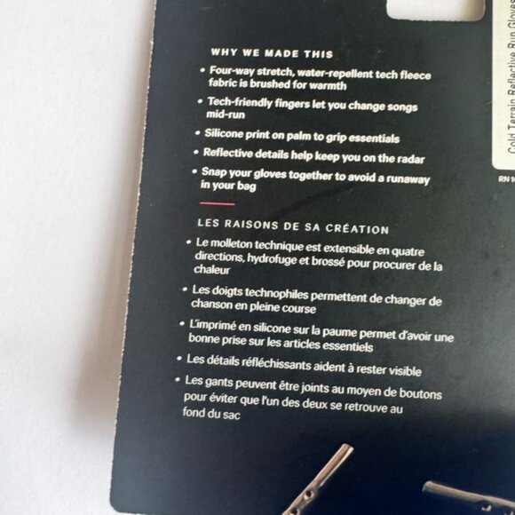 Lululemon NEW Run forItAll Reflective GlovesTech Water Repellent Fleece Stretch - Picture 13 of 16